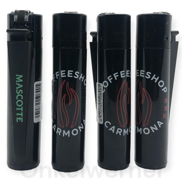 Carmona Coffeeshop Amsterdam Mascotte Clipper Feuerzeug 